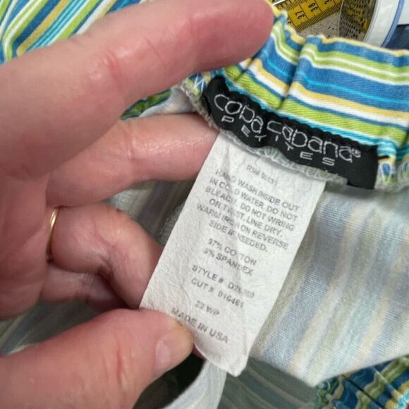 Vintage Copacabana petites size 22 striped Bermuda shorts - Picture 3 of 7